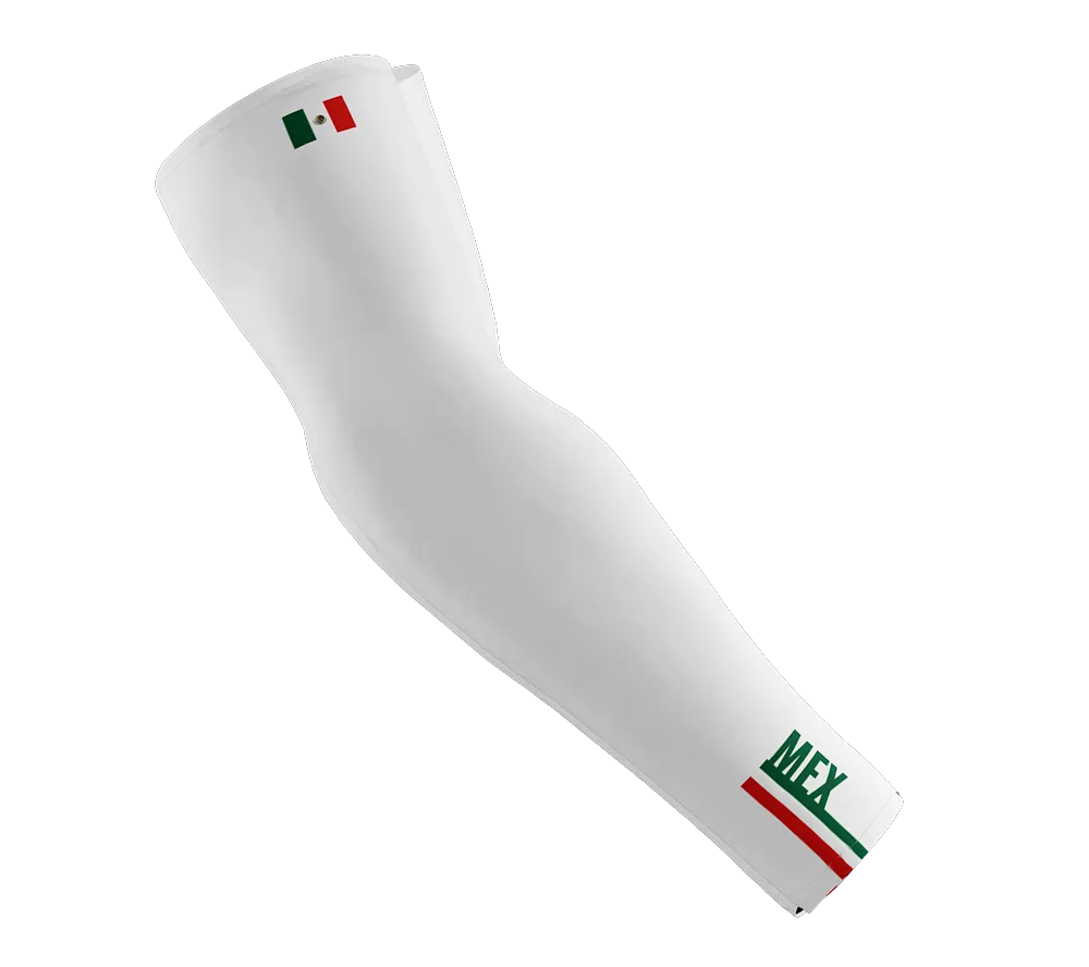 Mexico Code Compression Arm Sleeves - Walking - Cycling - Running - Golf - Baseball - Basketball