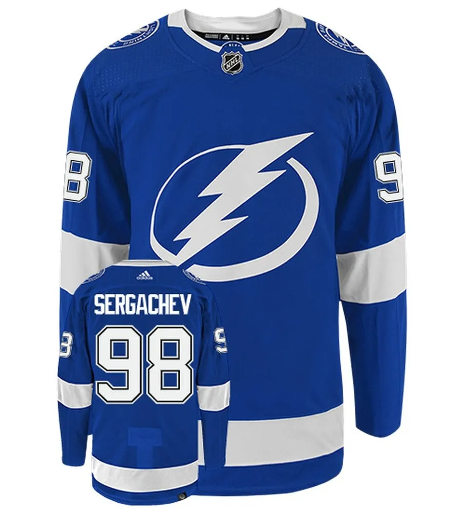 Mikhail Sergachev Tampa Bay Lightning Adidas Primegreen Authentic NHL Hockey Jersey     