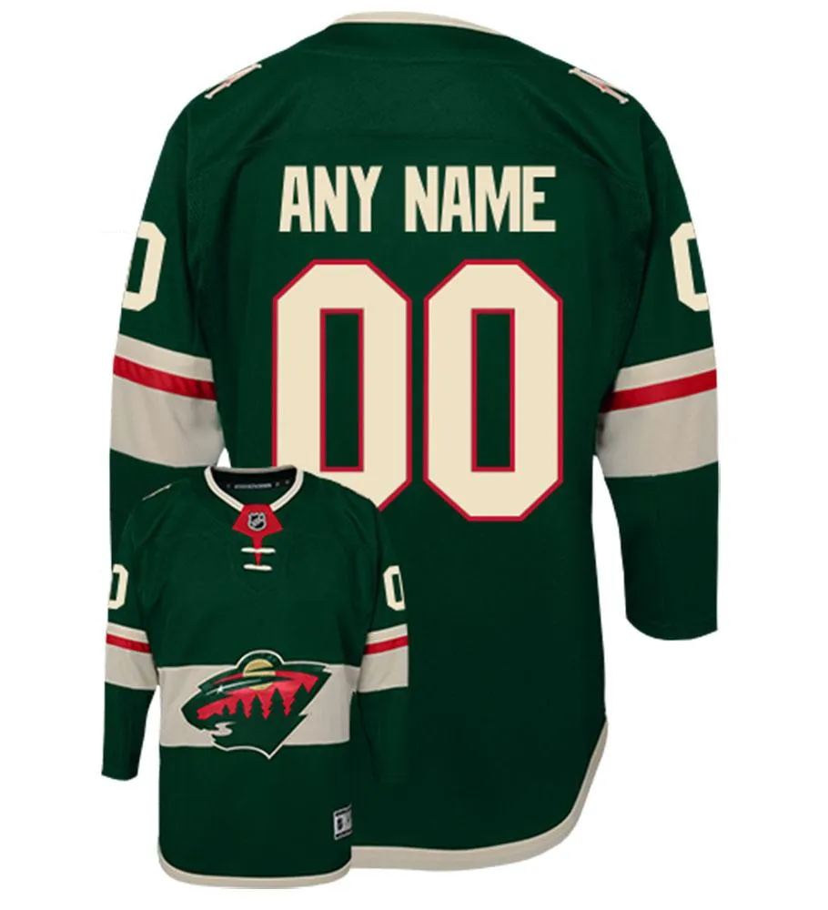 Minnesota Wild NHL Premier Youth Replica Home NHL Hockey Jersey-2-4     