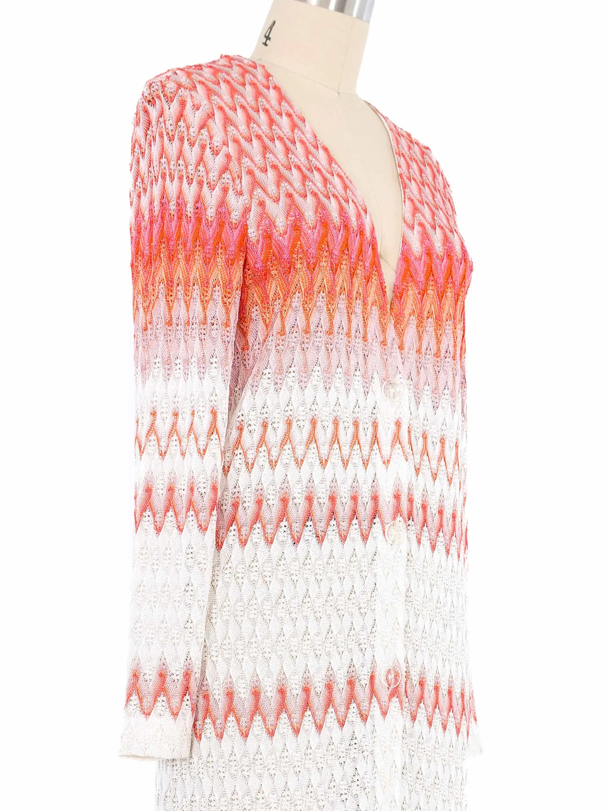 Missoni Chevron Knit Cardigan