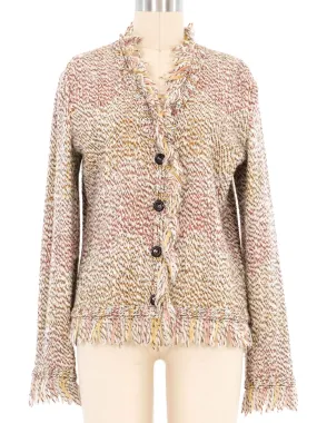 Missoni Fringed Knit Cardigan