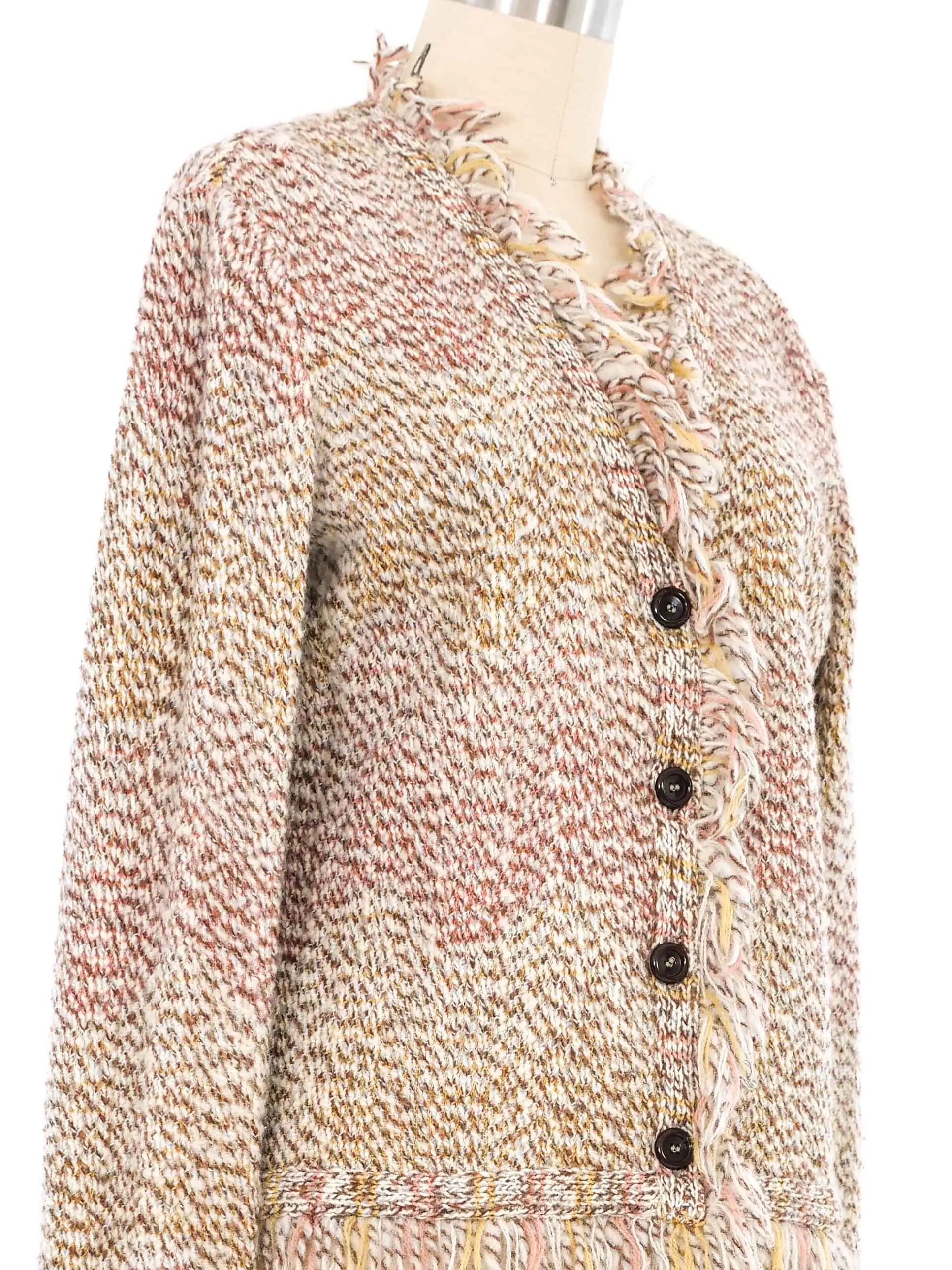 Missoni Fringed Knit Cardigan