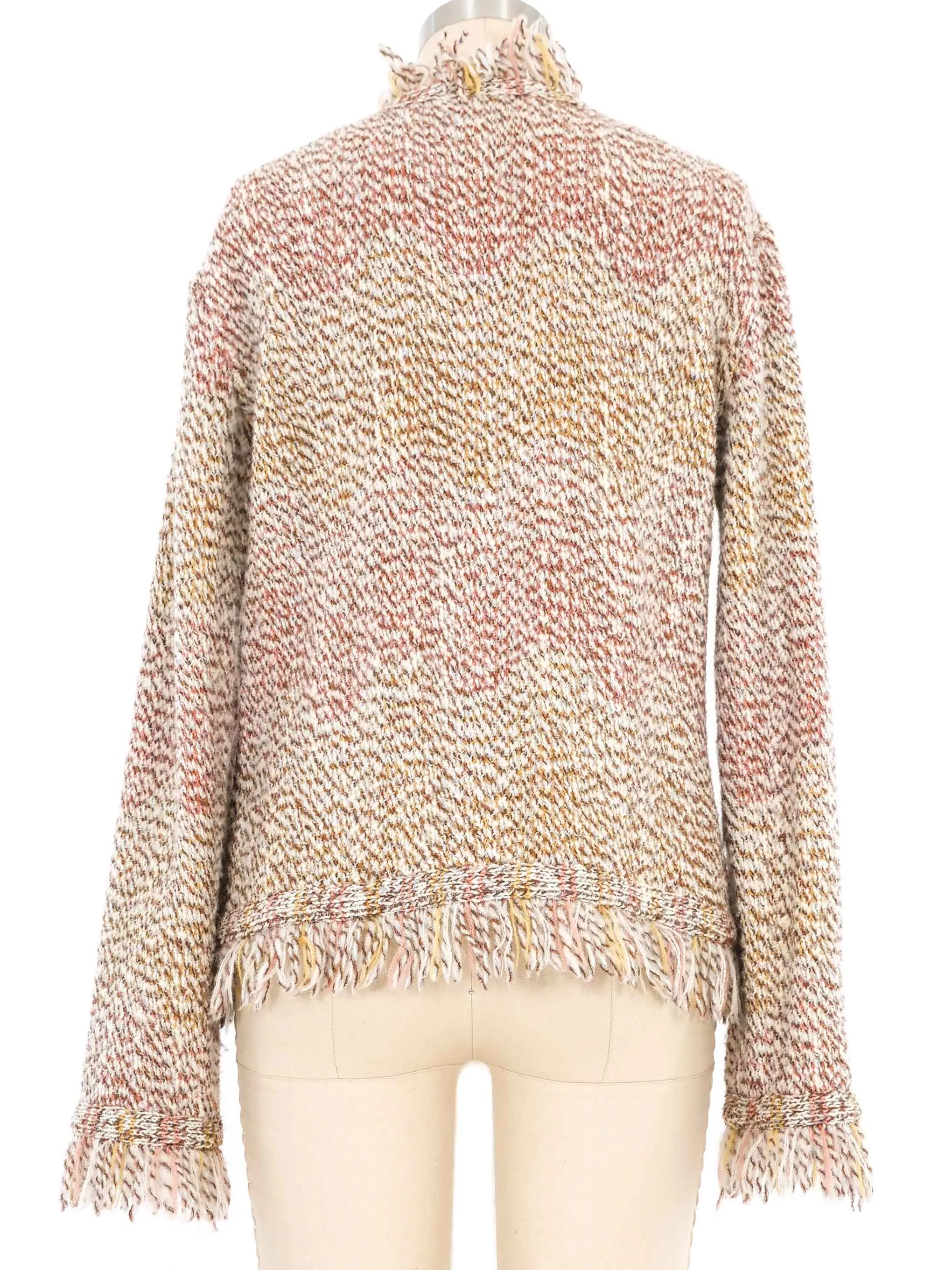 Missoni Fringed Knit Cardigan