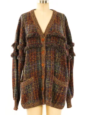 Missoni Yarn Fringe Trimmed Cardigan