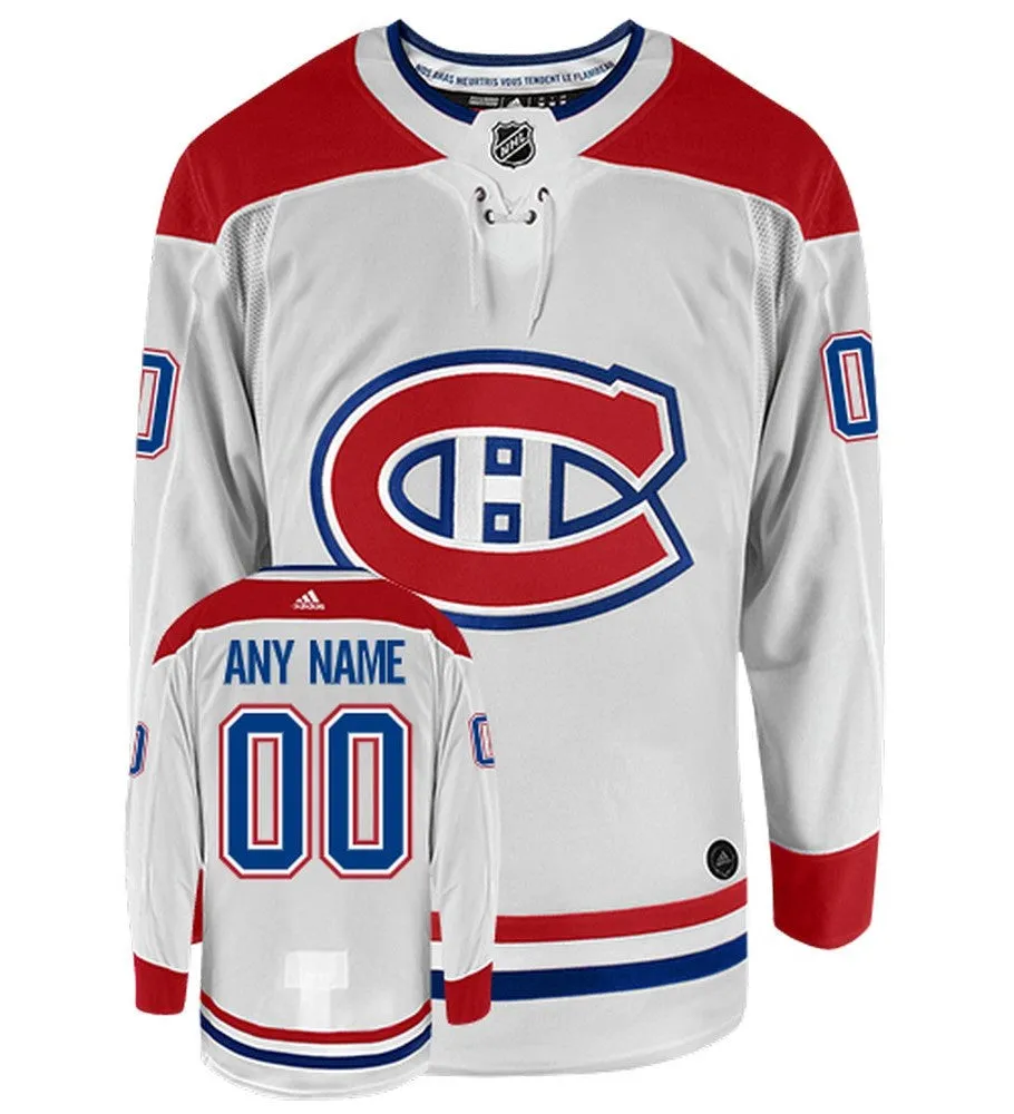 Montreal Canadiens Adidas Authentic Away NHL Hockey Jersey with 2021 Stanley Cup Final Patch     