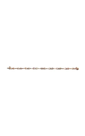 Nak Armstrong Baton 20K Rose Gold Diamond Tennis Bracelet 