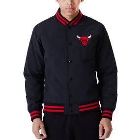 New Era Chicago Bulls NBA Team Logo Bomber Jacket - Black