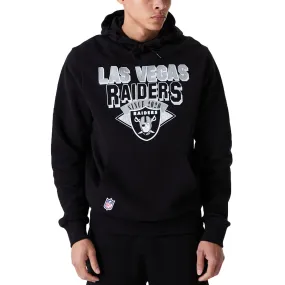 New Era Mens Las Vegas Raiders NFL Team Logo Hoodie - Black