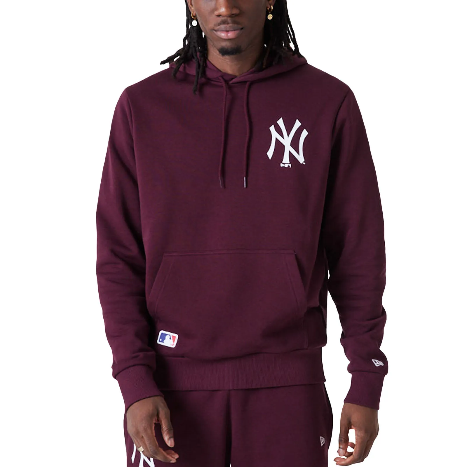 New Era New York Yankees MLB Essentials Hoodie - Purple