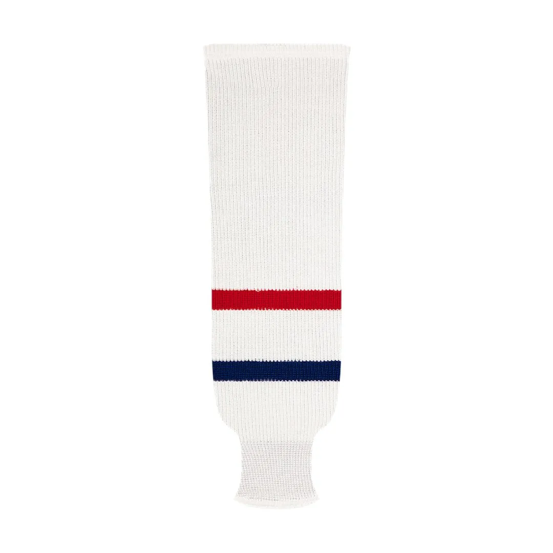 NHL Pattern 9800 Knit Hockey Socks: Montreal Canadiens White