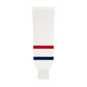 NHL Pattern 9800 Knit Hockey Socks: Montreal Canadiens White