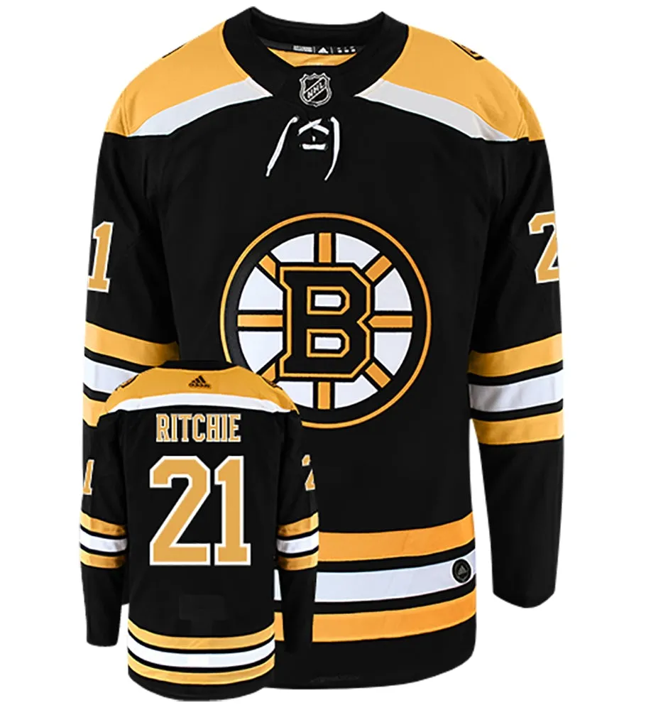 Nick Ritchie Boston Bruins Adidas Authentic Home NHL Hockey Jersey     