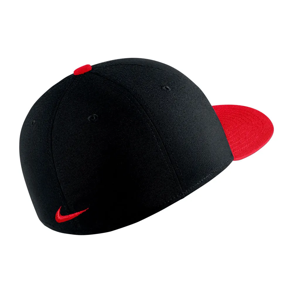 NIKE HOCKEY DRI-FIT SWOOSH BLACK/RED FLEX HAT