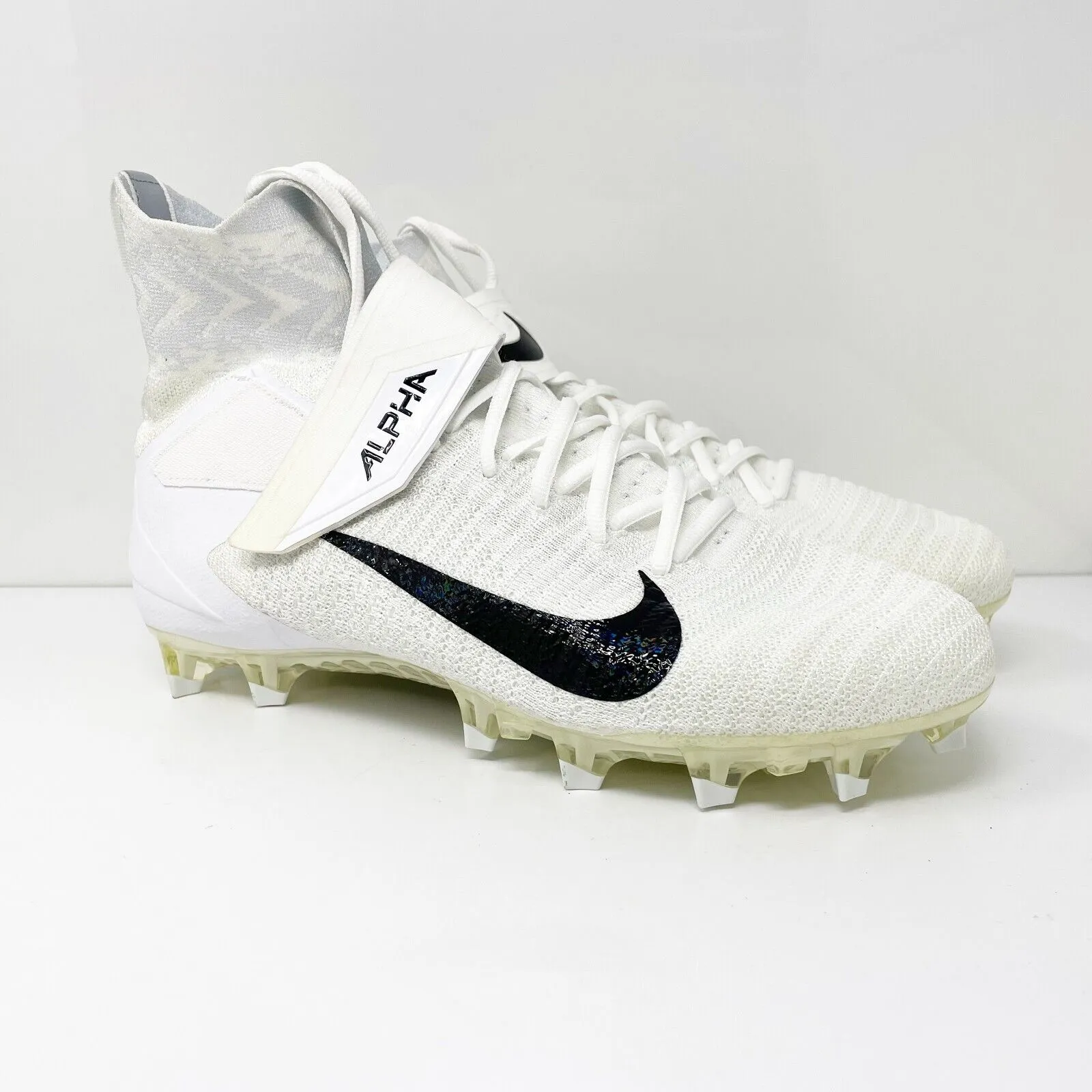 Nike Mens Alpha Menace Elite 2 AO3374-101 White Football Cleats Shoes Size 12.5