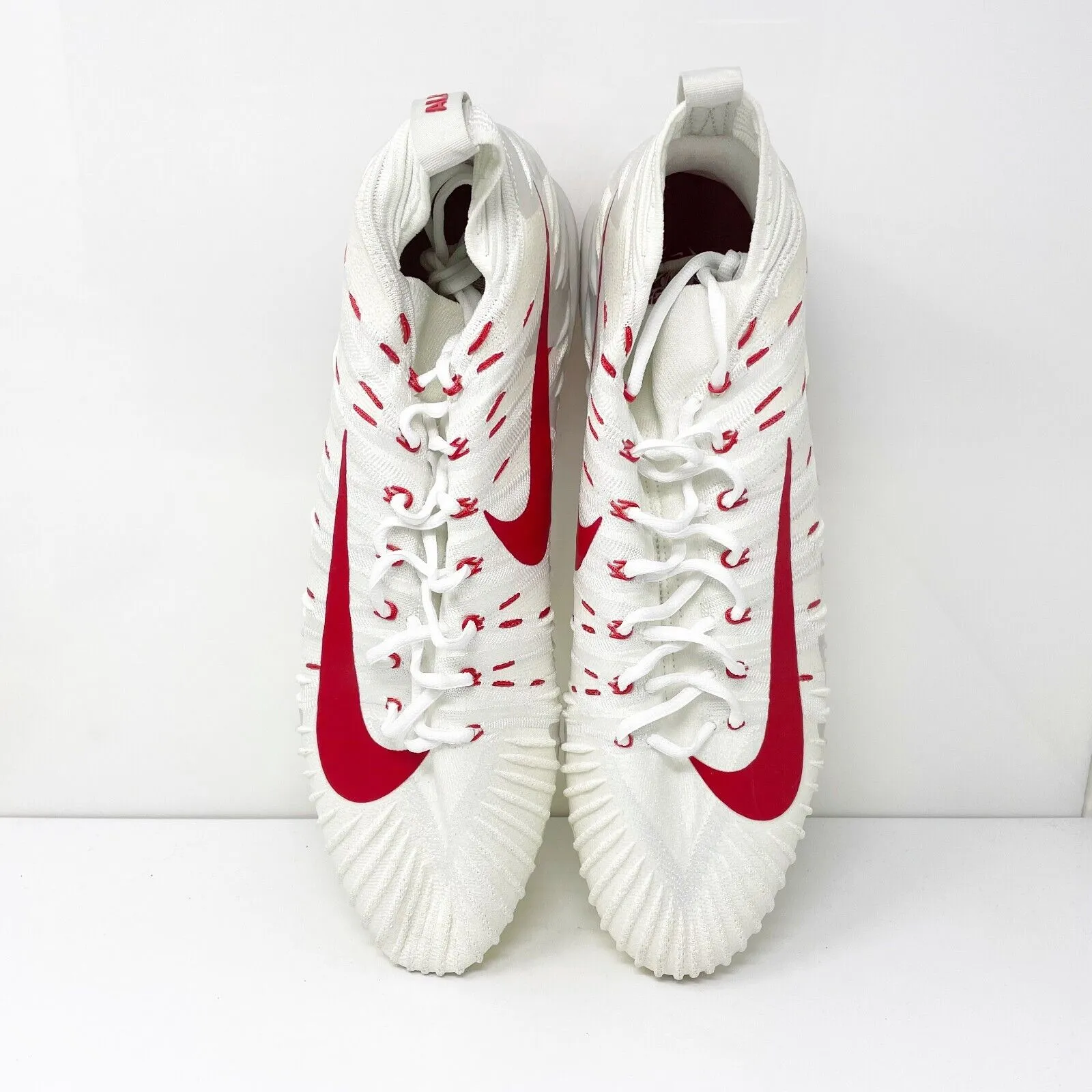 Nike Mens Alpha Menace Elite AO2570-160 White Football Cleats Shoes Size 16