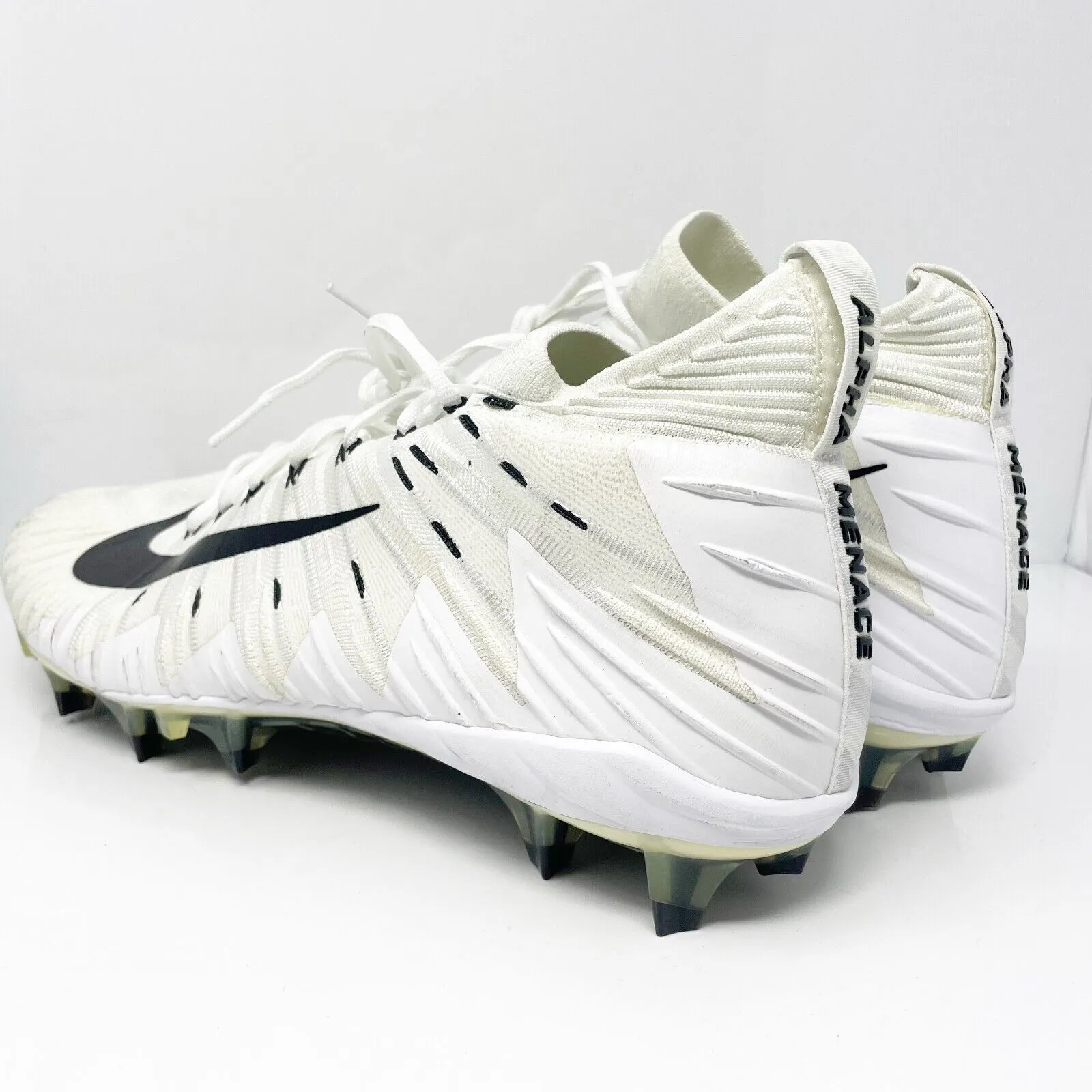 Nike Mens Alpha Menace Elite TD 871519-101 White Football Cleats Shoes Size 16