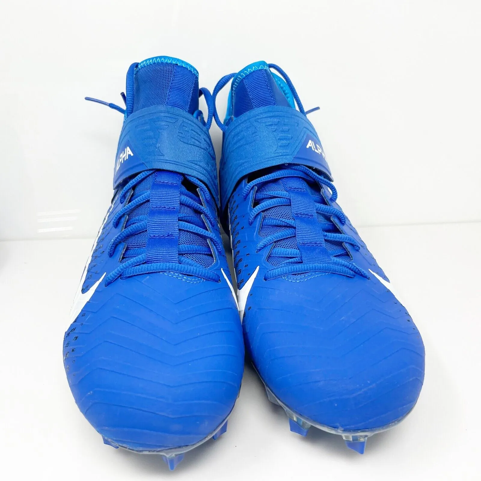 Nike Mens Alpha Menace Pro 2 Mid AQ3209-400 Blue Football Cleats Shoes Size 13