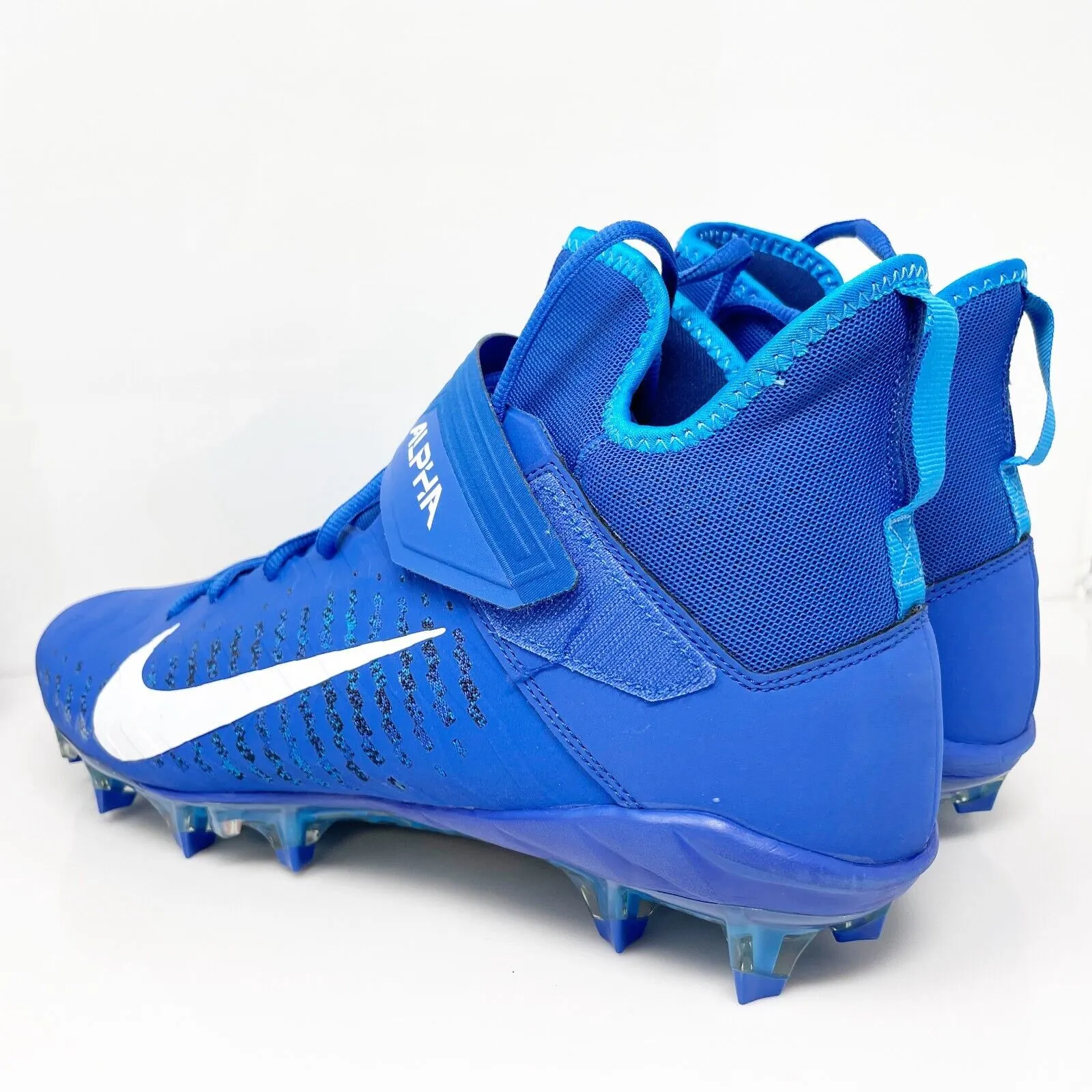 Nike Mens Alpha Menace Pro 2 Mid AQ3209-400 Blue Football Cleats Shoes Size 13