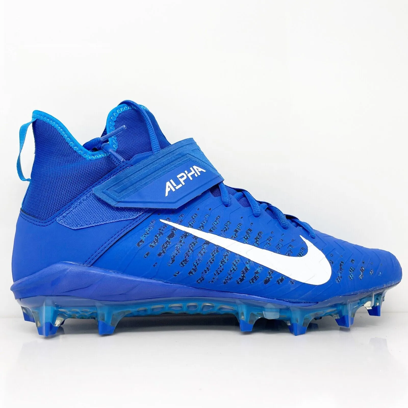 Nike Mens Alpha Menace Pro 2 Mid AQ3209-400 Blue Football Cleats Shoes Size 13