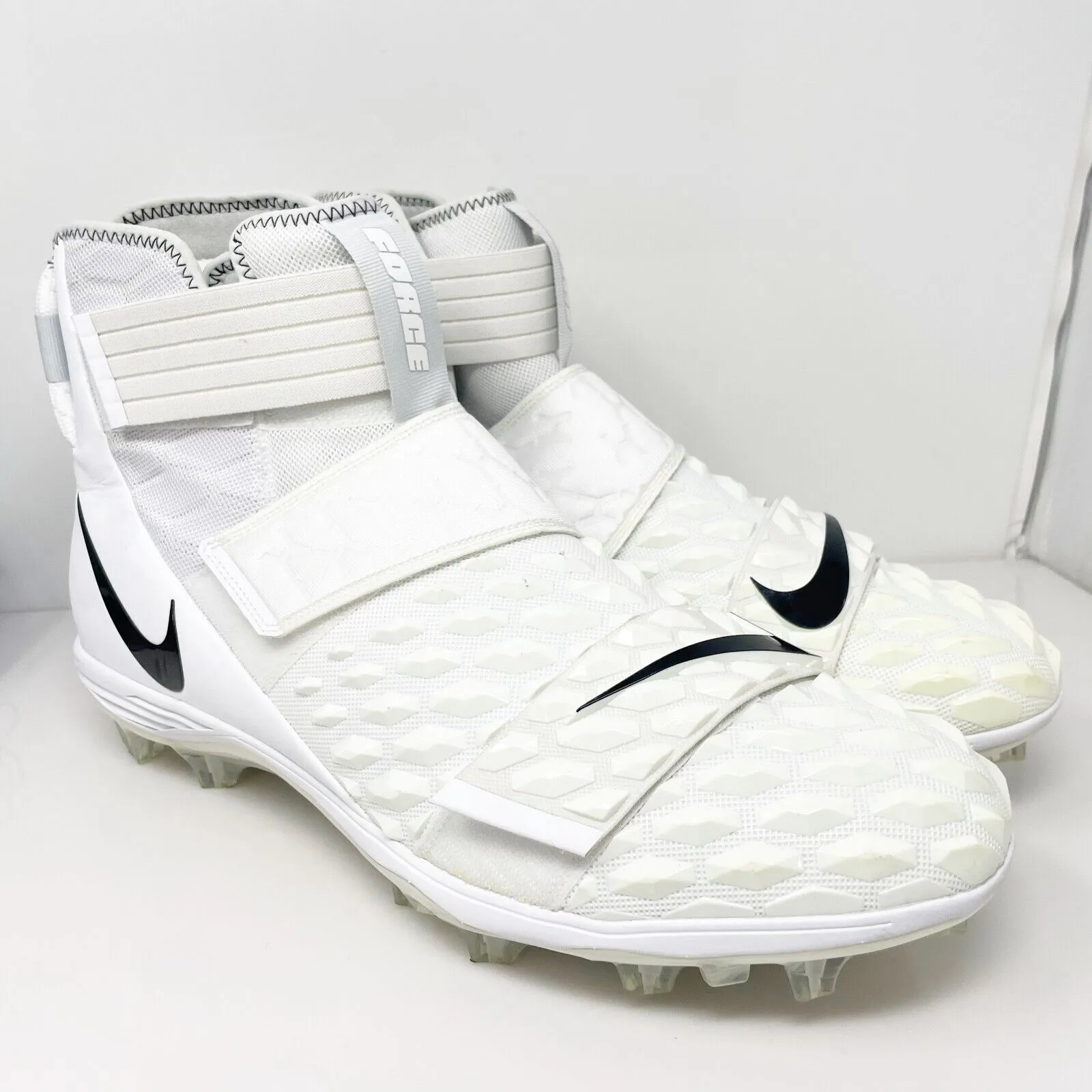 Nike Mens Force Savage Elite 2 AH3999-100 White Football Cleats Shoes Size 18