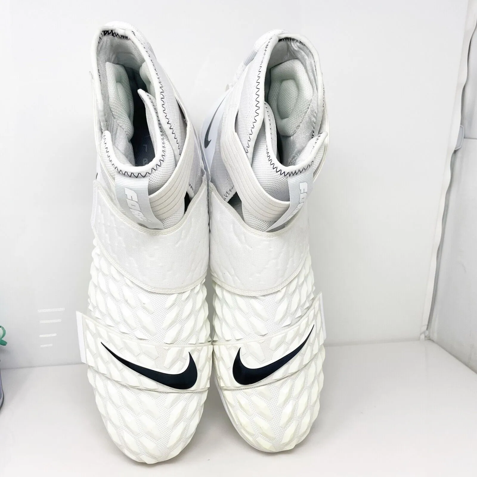 Nike Mens Force Savage Elite 2 AH3999-100 White Football Cleats Shoes Size 18