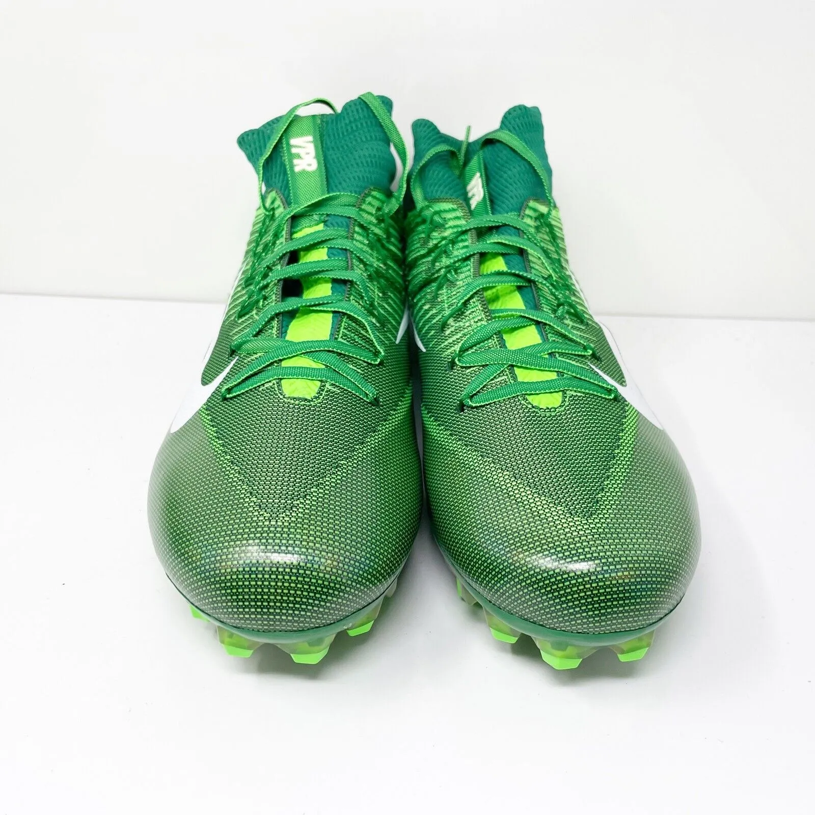 Nike Mens Vapor Untouchable 2 824470-313 Green Football Cleats Shoes Size 16