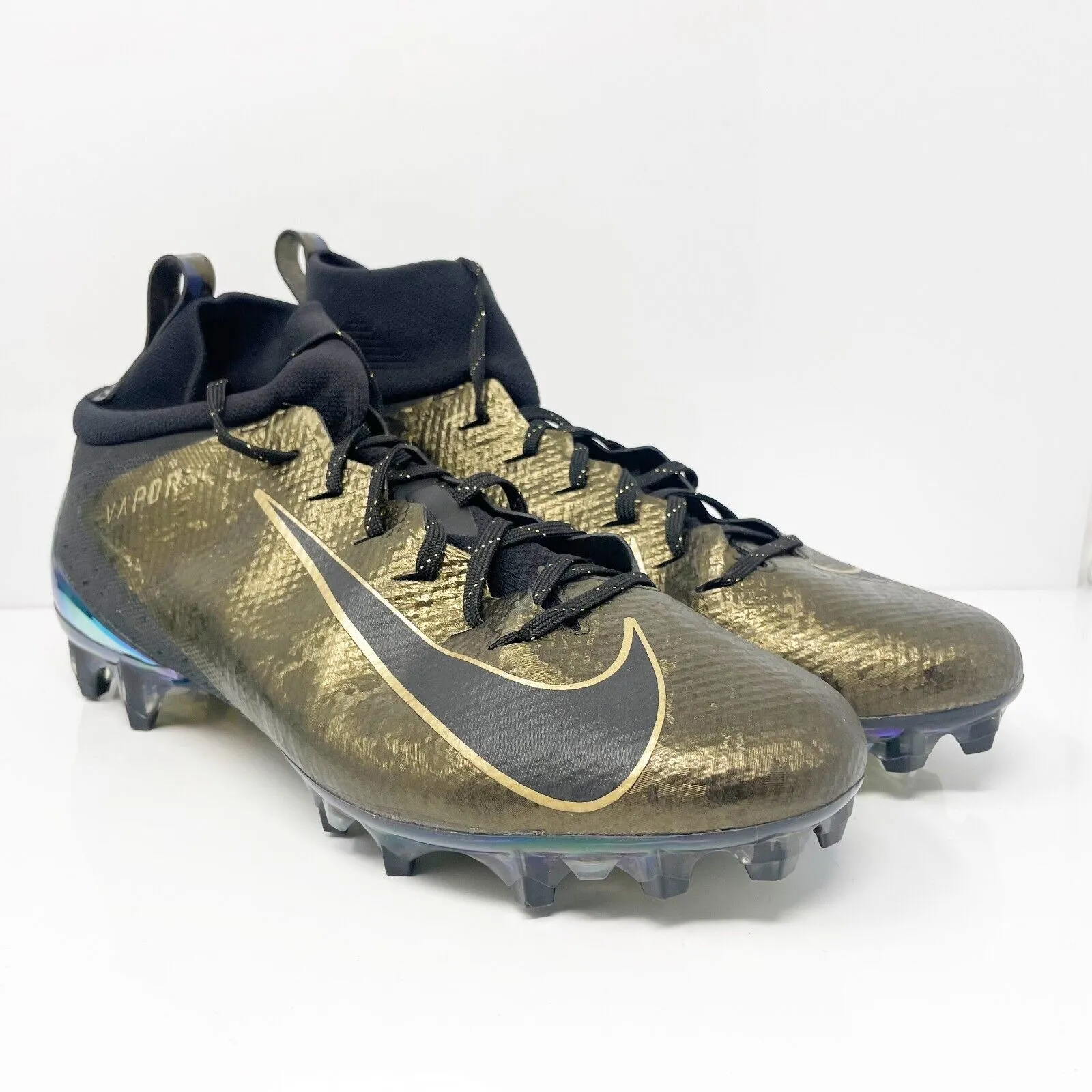 Nike Mens Vapor Untouchable Pro 3 AQ0634-004 Black Football Cleats Shoes Sz 12.5