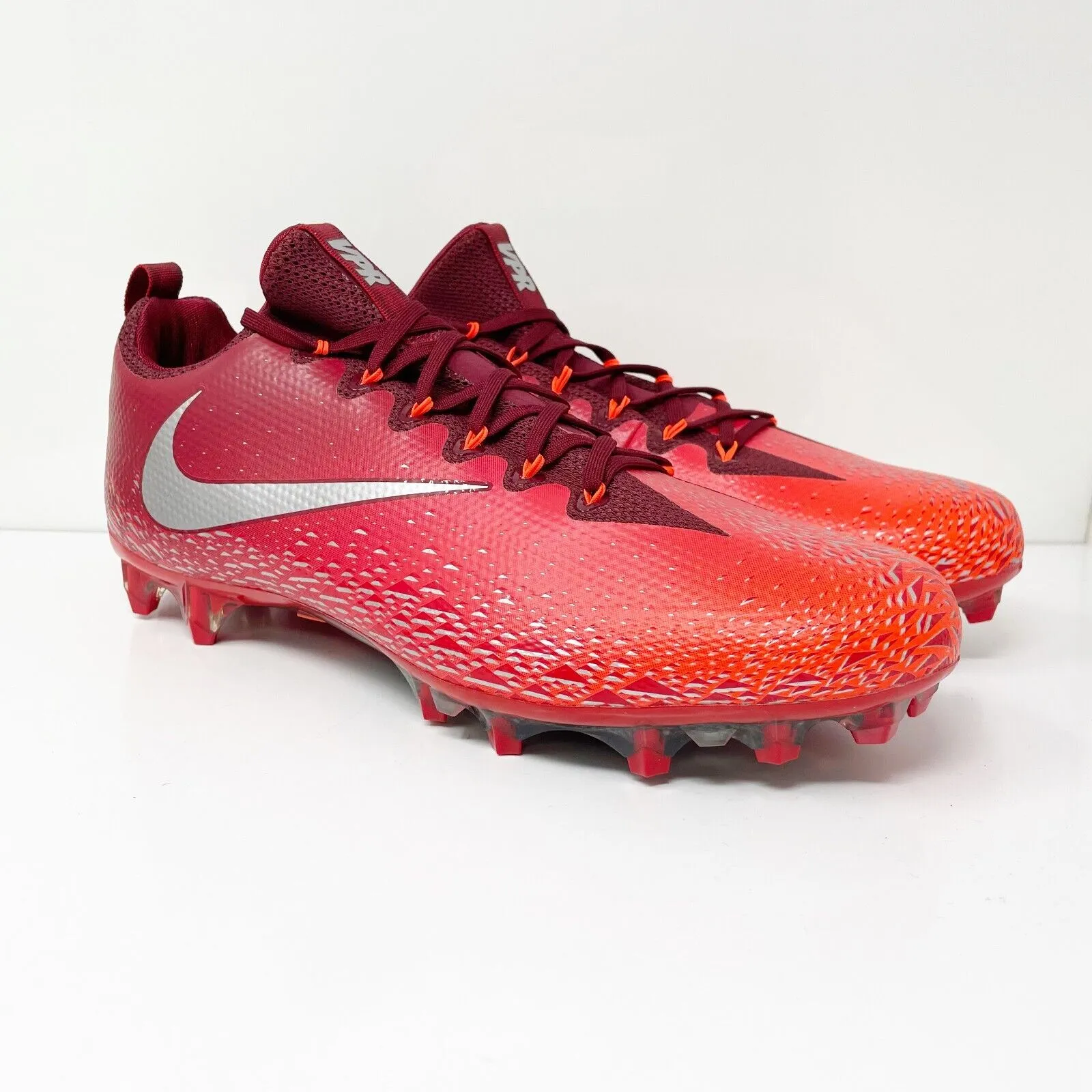 Nike Mens Vapor Untouchable Pro 833385-608 Red Football Cleats Shoes Size 15