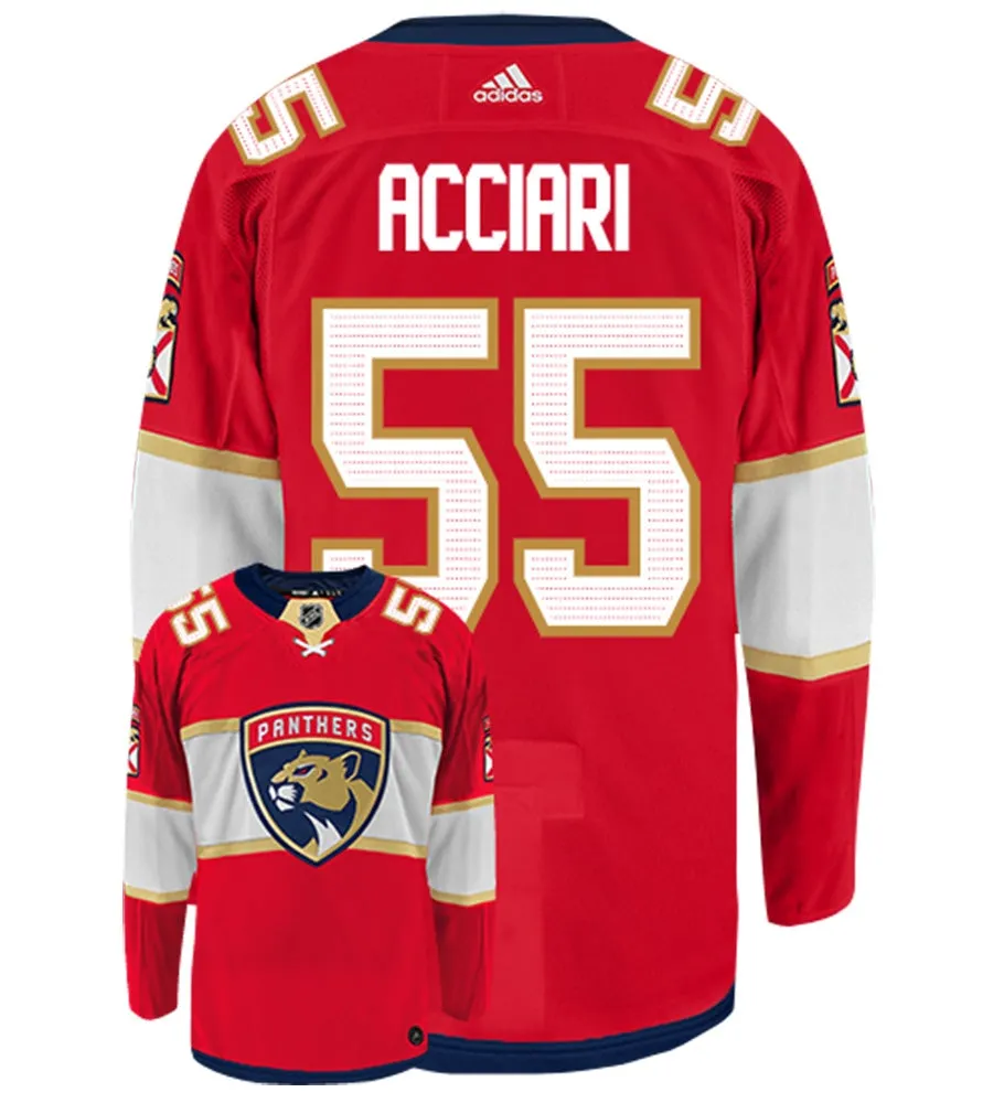 Noel Acciari Florida Panthers Adidas Authentic Home NHL Hockey Jersey     