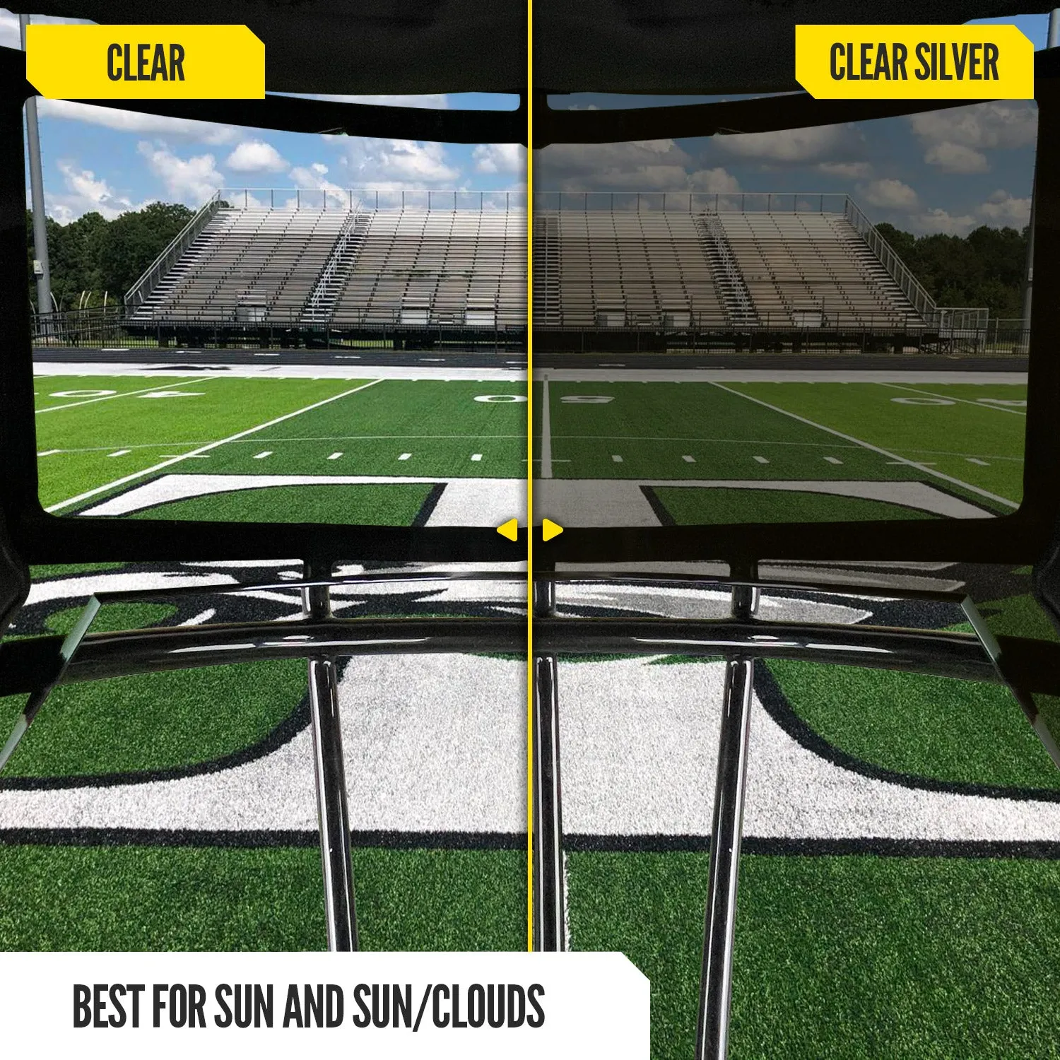 NXTRND VZR1 Football Visor Clear Mirror