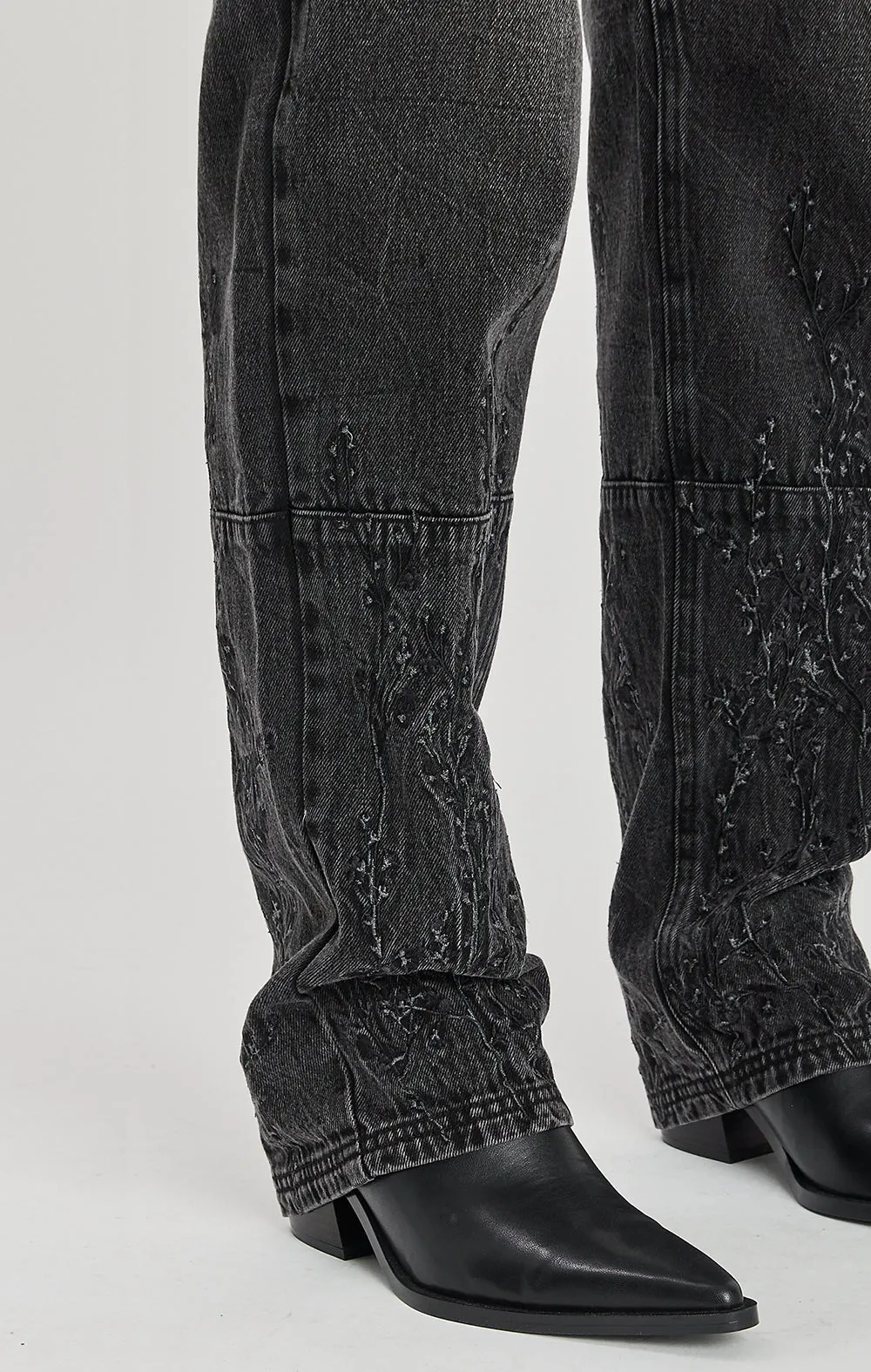 ONLY THE BLIND - FLORAL NIGHT DENIM JEANS