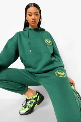 Oversized Tennis Embroidered Tracksuit