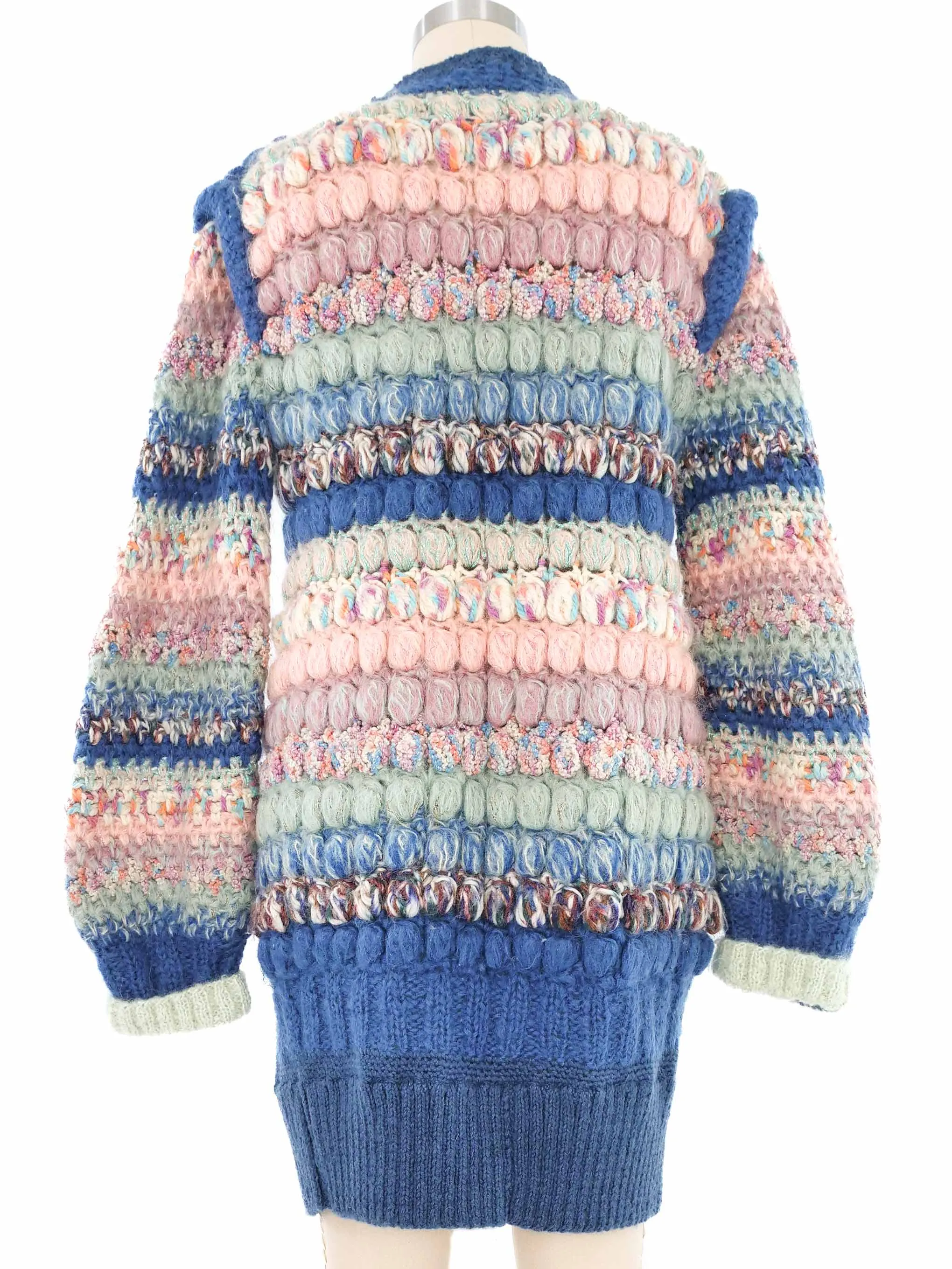 Pastel Pom Pom Cardigan