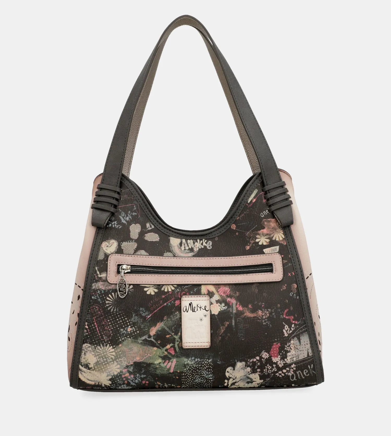 Peace & Love pink shoulder bag