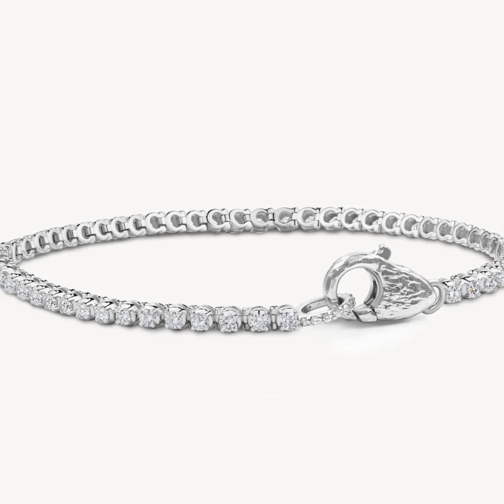 Petite Tennis Lock Bracelet