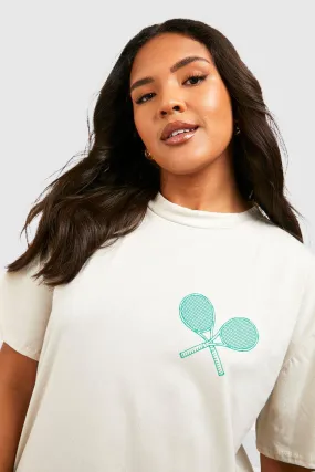 Plus Beverley Hills Tennis T-Shirt Dress