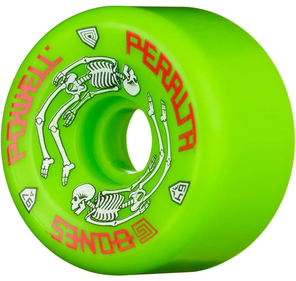 Powell Peralta G Bones #2 Skateboard Wheels 97A Green 64mm