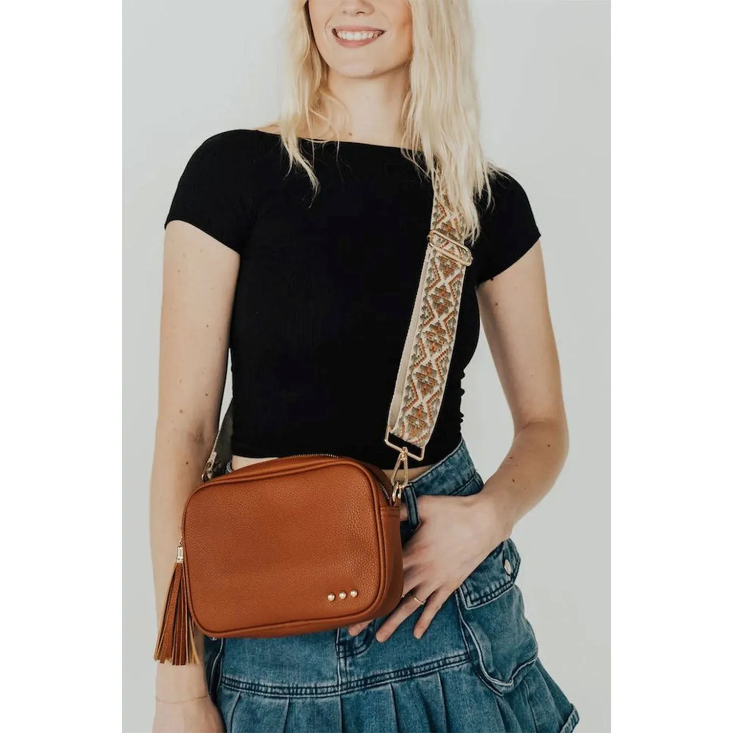 Pretty Simple Willow Camera Crossbody Bag Brown