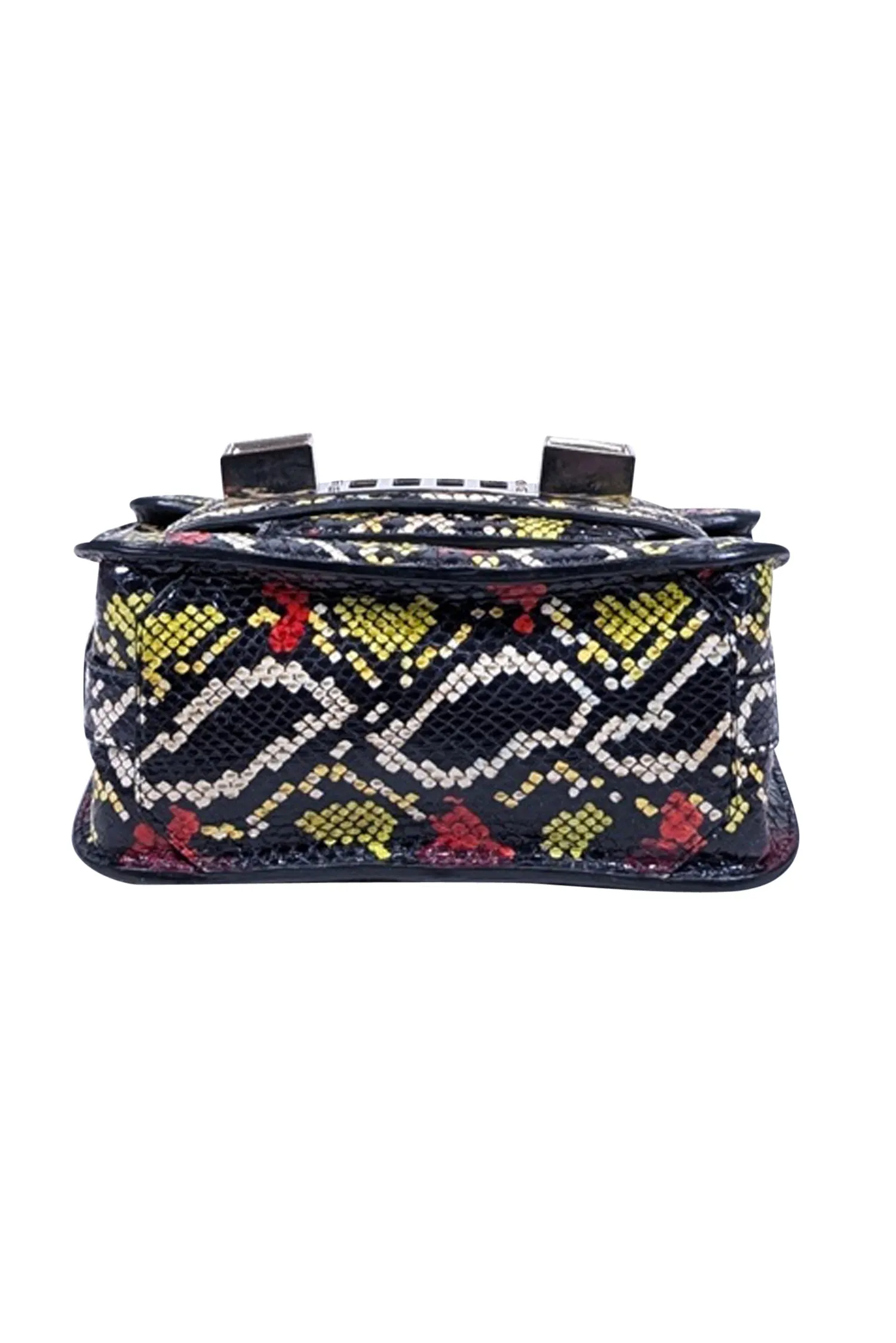 Proenza Schouler - Black & Multi Color Snake Skin Print Crossbody Bag