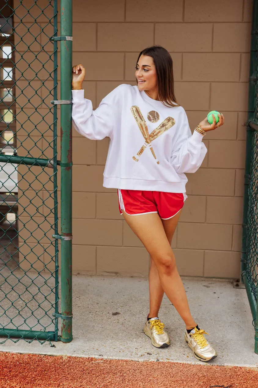 Queen of Sparkles Baseball Sweatshirt