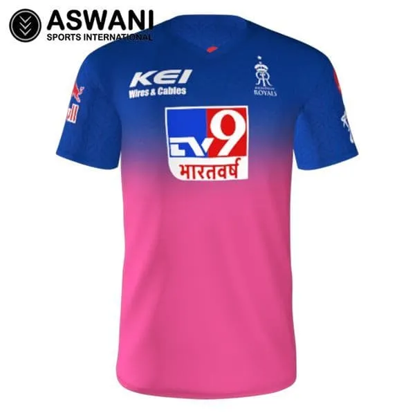 Rajasthan Royals Cricket Jersey, RR Player Edition MENS Match Shirt, Dream11 IPL 2020