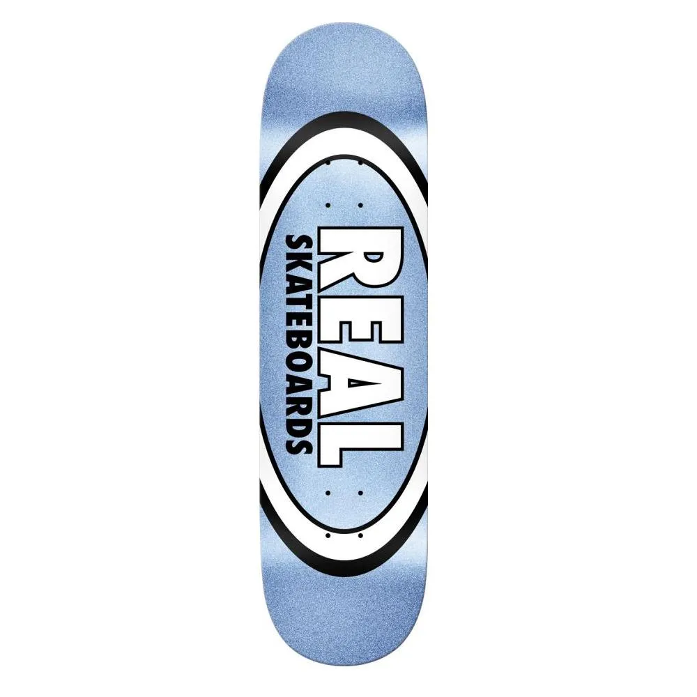 Real Skateboard Deck Easy Rider Oval Blue Ice Multi 8.25