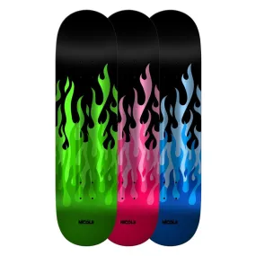 Real Skateboard Deck Nicole Kitted Assorted Blue Pink Green 8.06