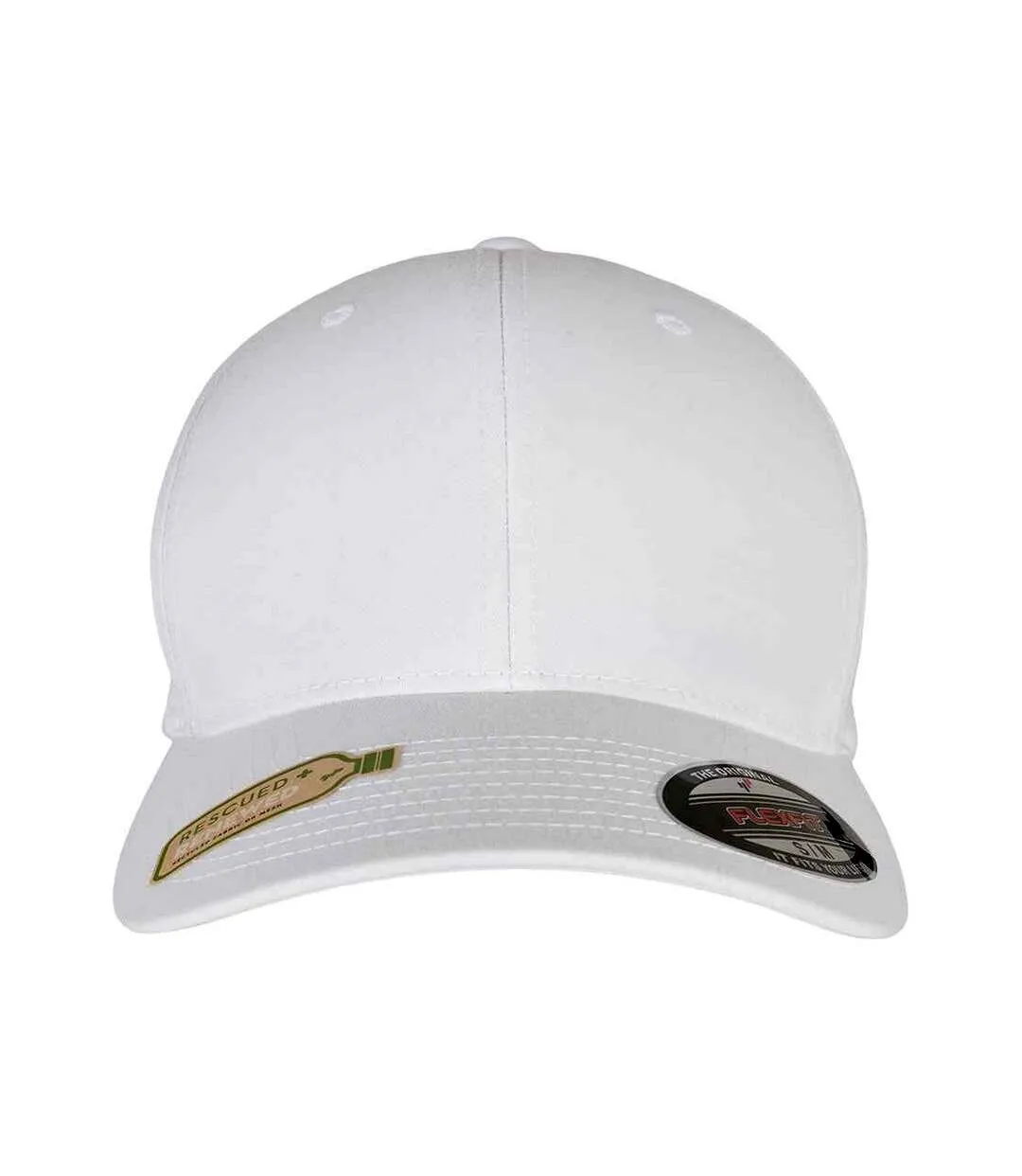 Recycled polyester baseball cap white Flexfit