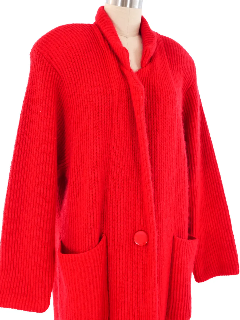 Red Maxi Cardigan