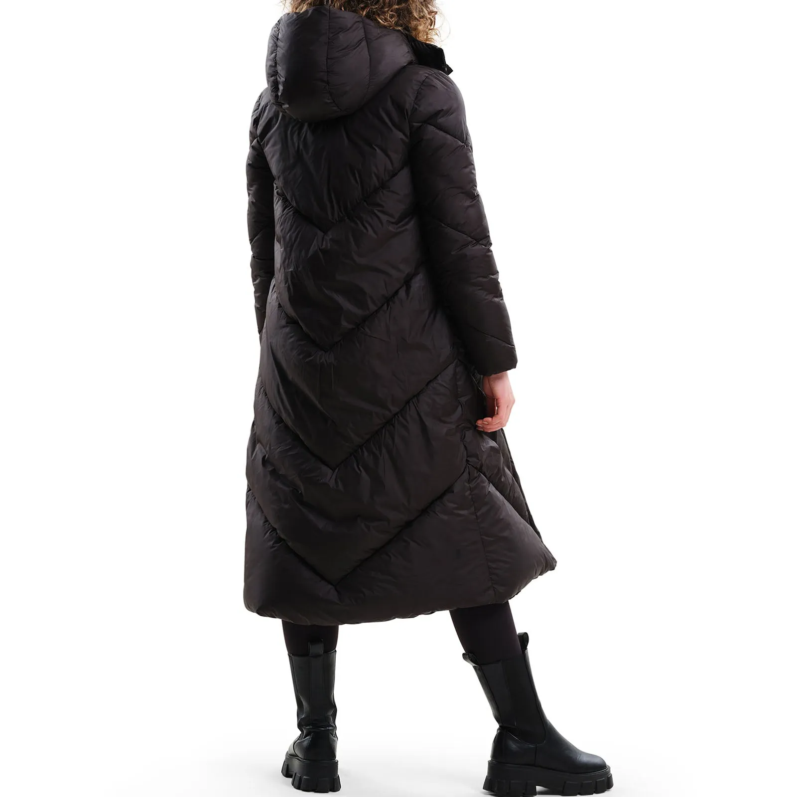 Regatta Womens Longley Longline Quilted Jacket - Black