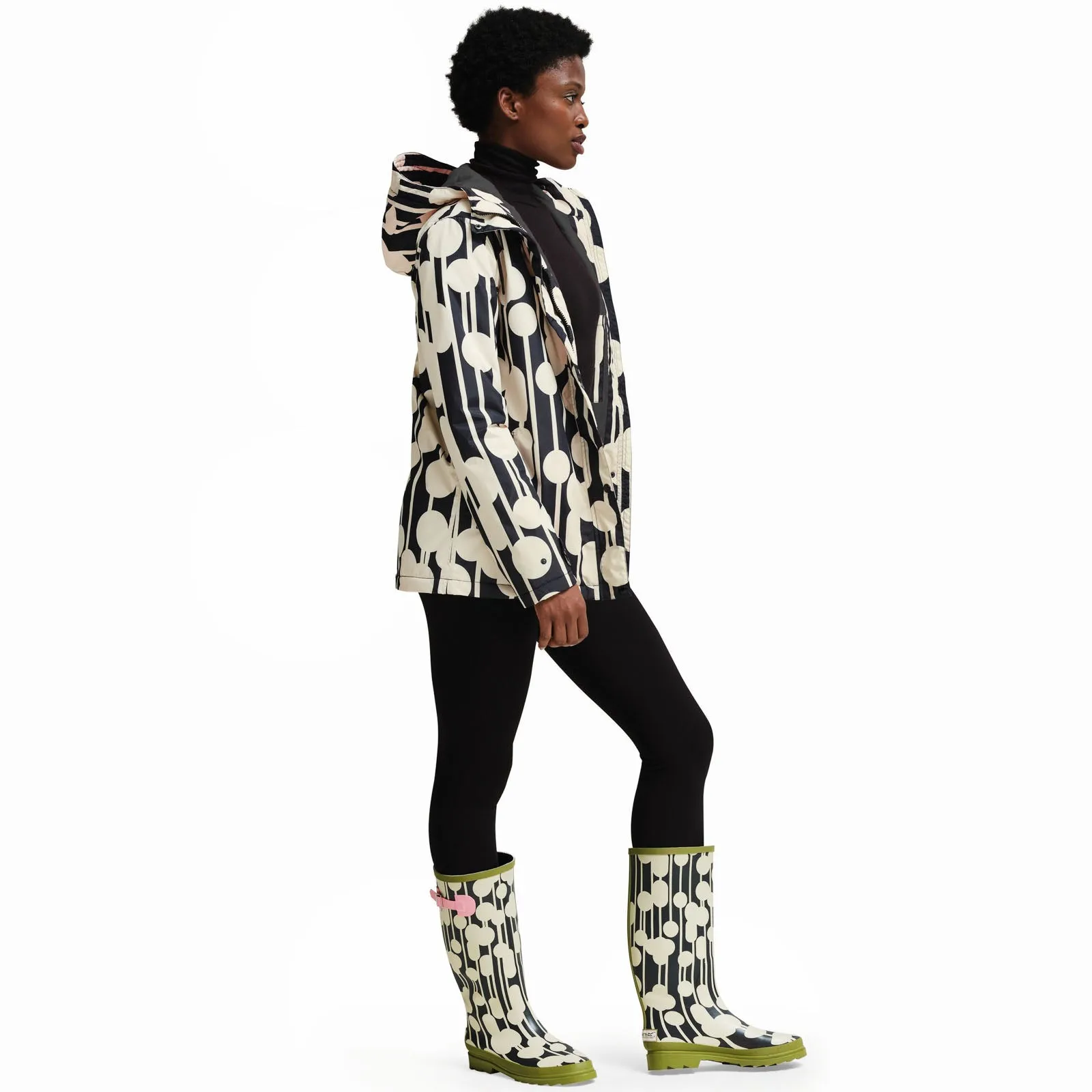 Regatta Womens Orla Kiely Waterproof Rain Mac Jacket