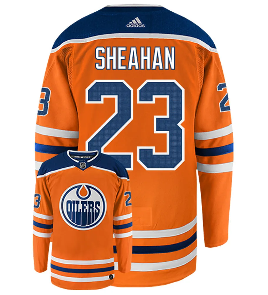 Riley Sheahan Edmonton Oilers Adidas Authentic Home NHL Hockey Jersey     