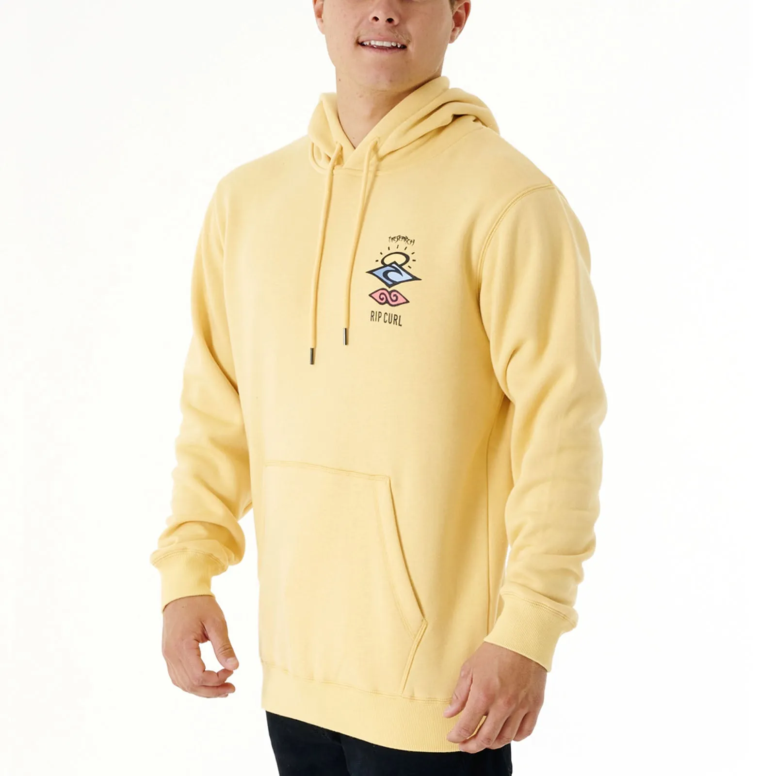 Rip Curl Mens Search Icon Fleece Pullover Hoodie