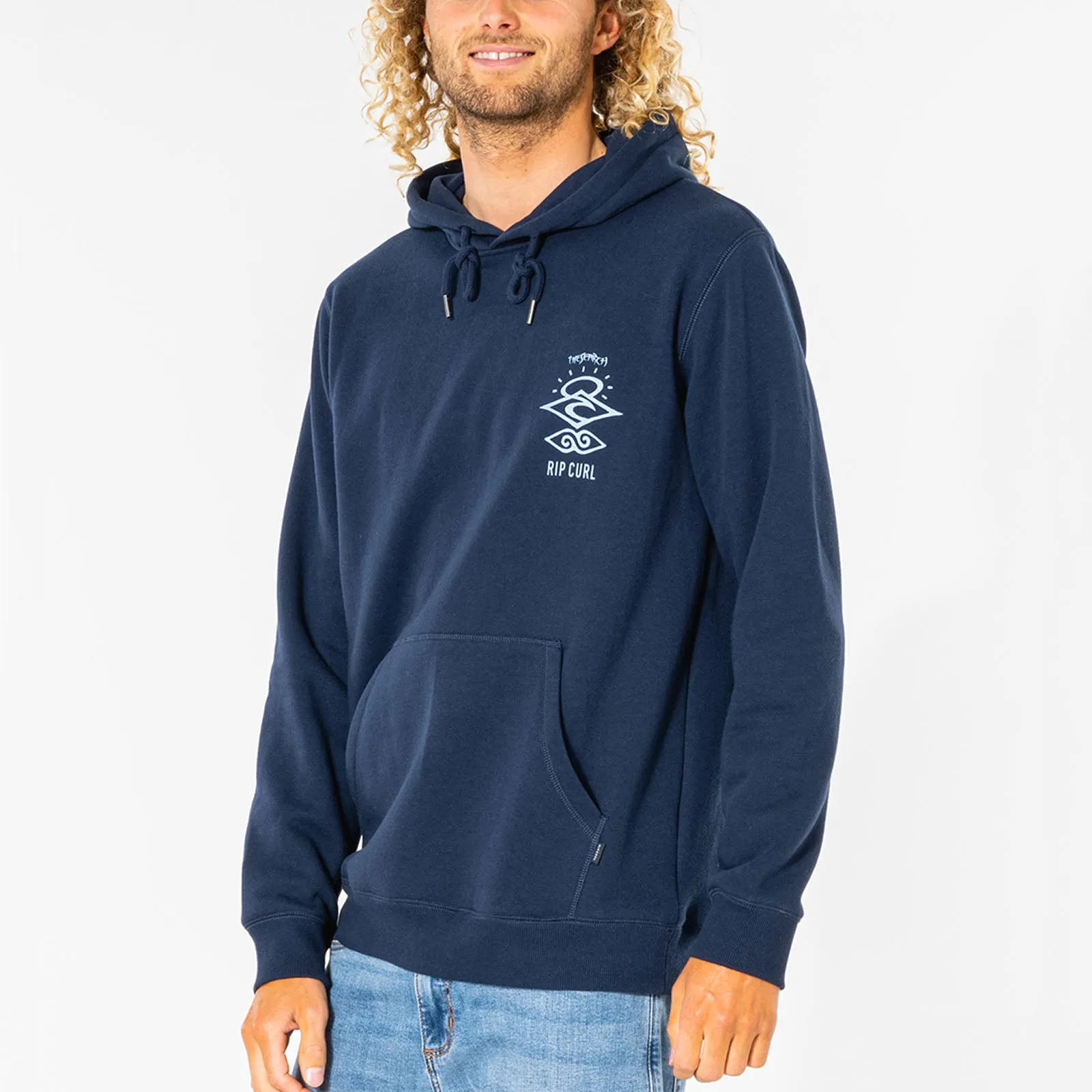 Rip Curl Mens Search Icon Fleece Pullover Hoodie